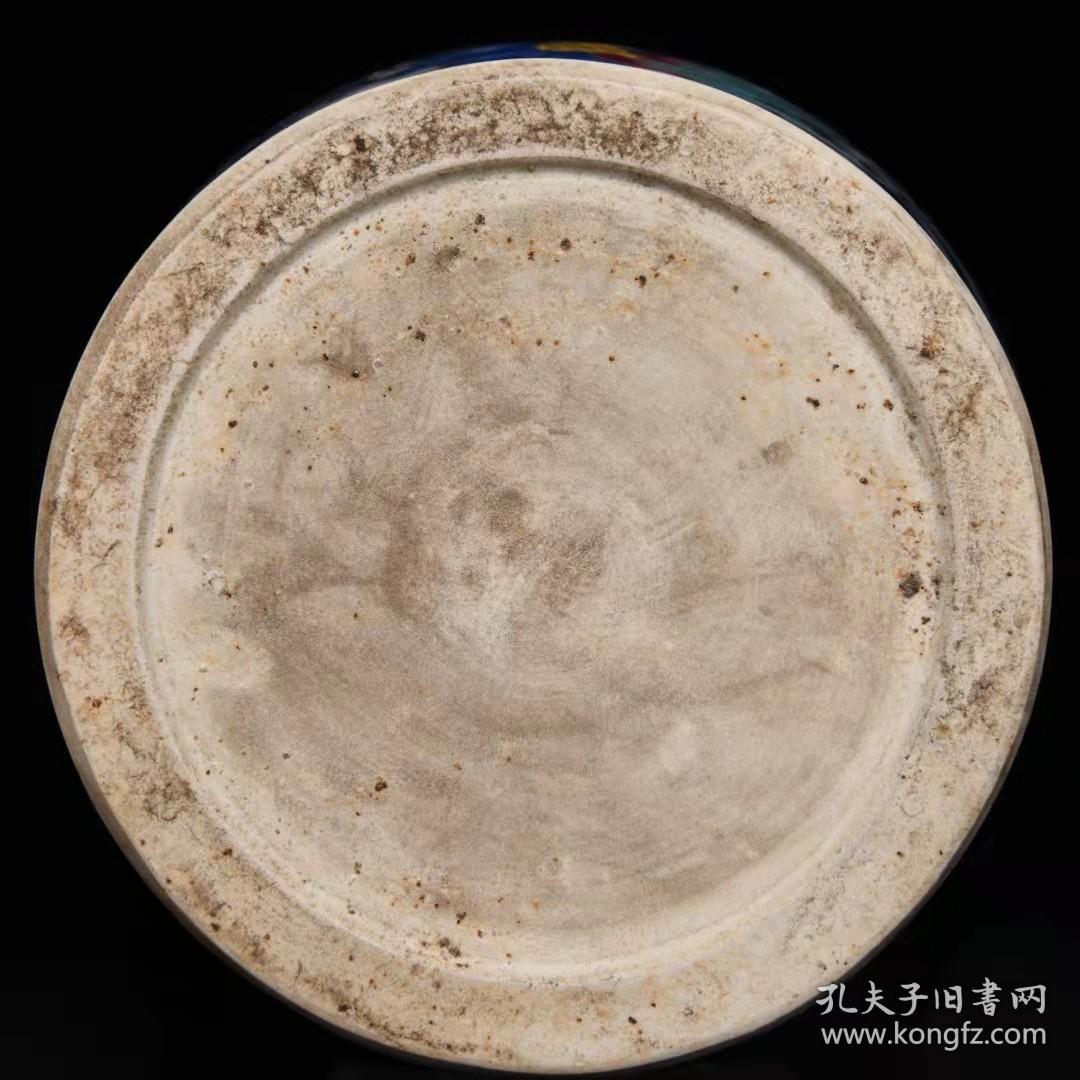 明代瓷器精品老货收藏明宣德青花五彩神兽纹梅瓶
