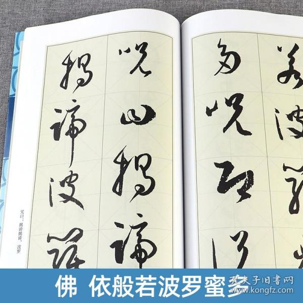 名家集字心经——孙过庭草书心经. 怀素草书心经