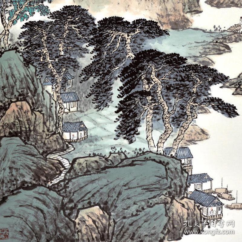 当代中国画名家教学系列3册 青绿山水画技法详解山水画技法解析与欣赏