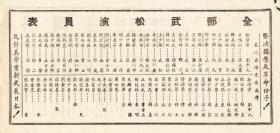 王少楼/陈剑佩/李瑞来/刘文魁主演 共舞台京剧团戏单:《全部武松》【共舞台 26.5+12.8cm双面】(1)