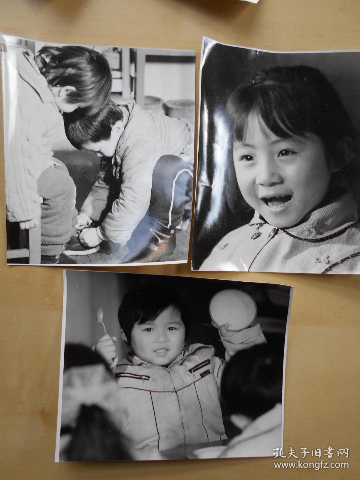 老照片【80年代,幼儿园儿童照】7张