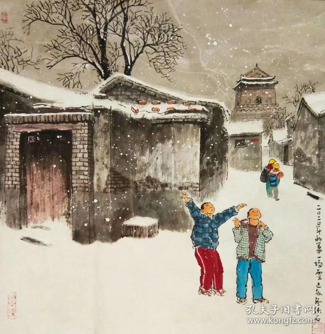 张儒刚 北京著名胡同画家 老北京文化 作品 可合影