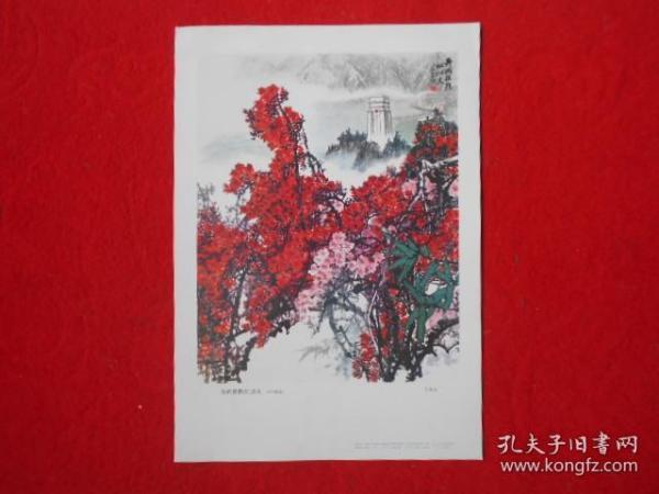 井岗杜鹃红似火(中国画)