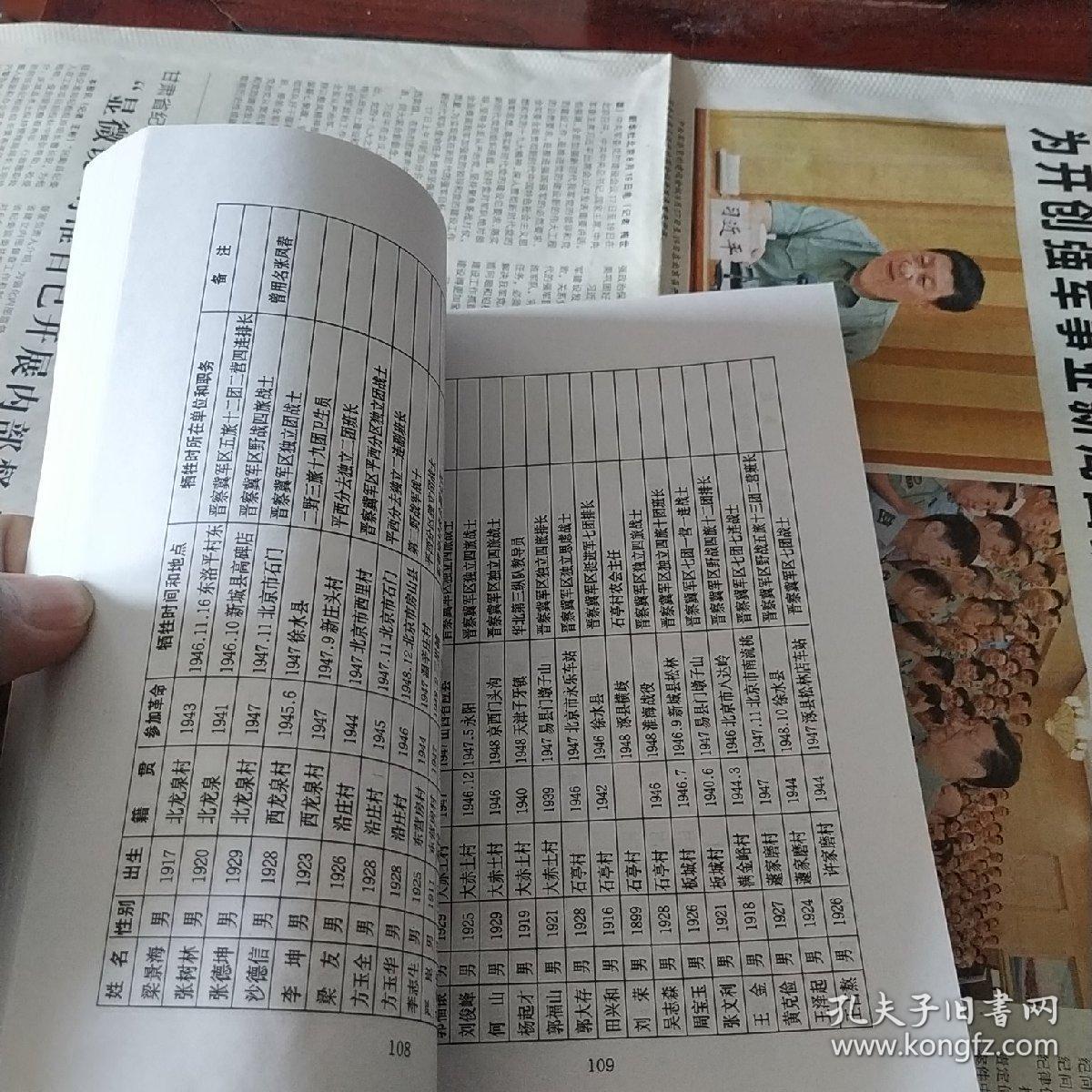 涞水英烈传碧血丹心有挺进军三周年纪念日碑文刘家河