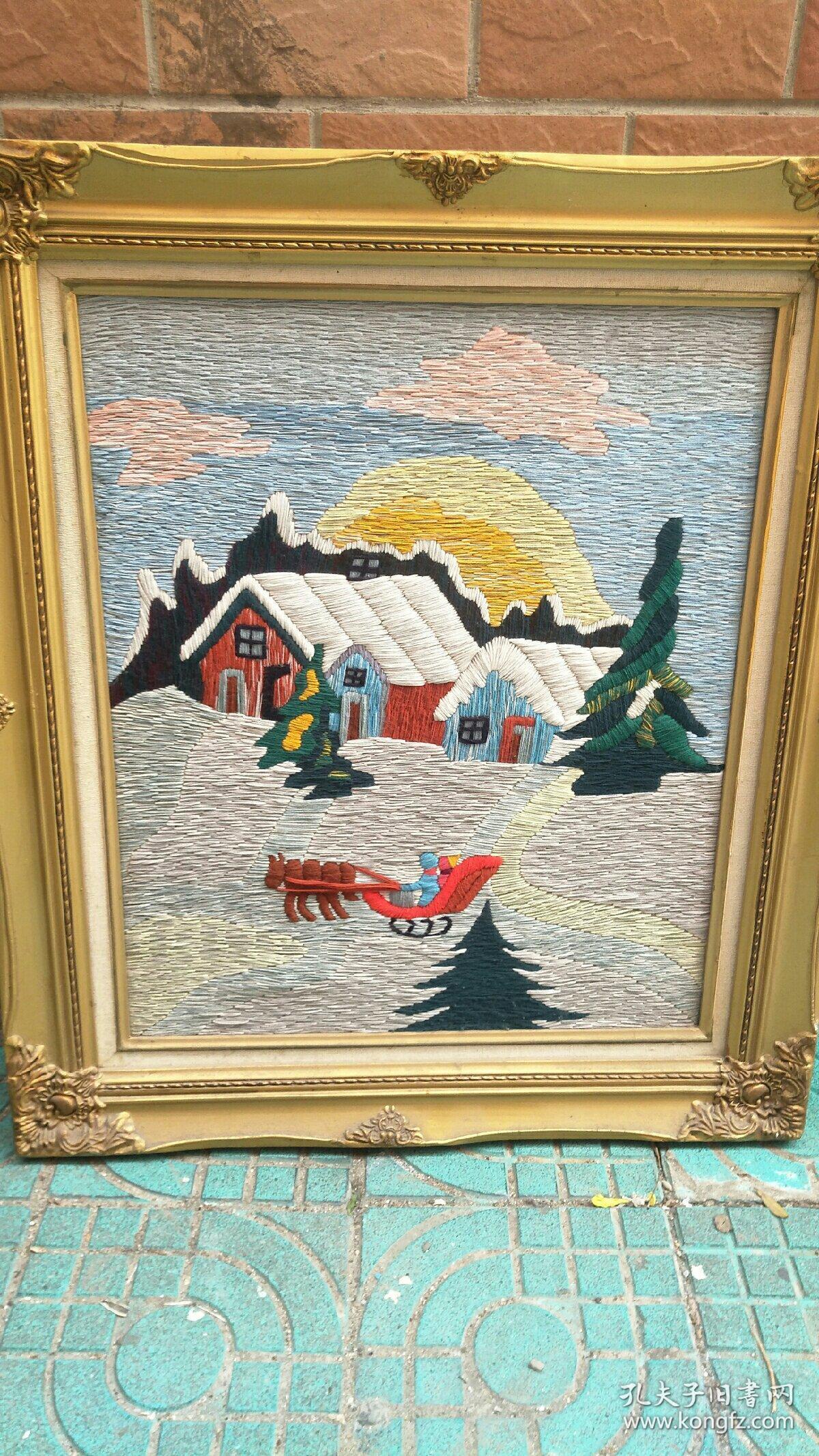 手工织画