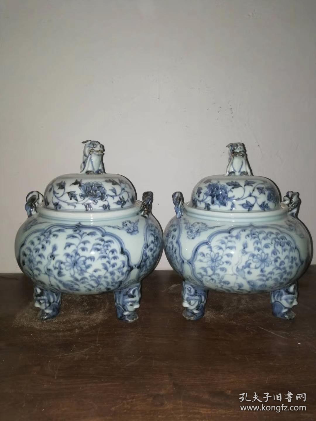 洪武青花香炉,青花瓷