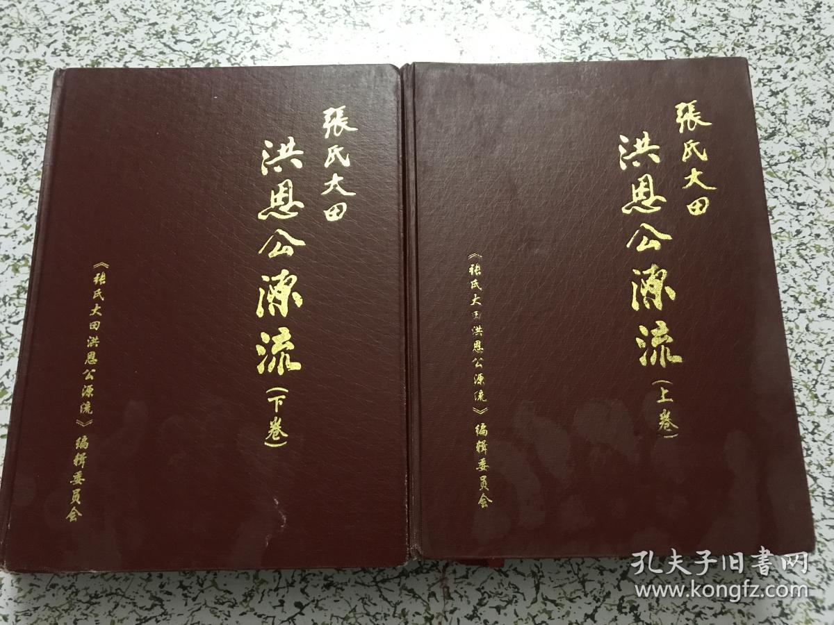 张氏大田洪恩公源流 (广东五华)(上下卷 精装大16开)