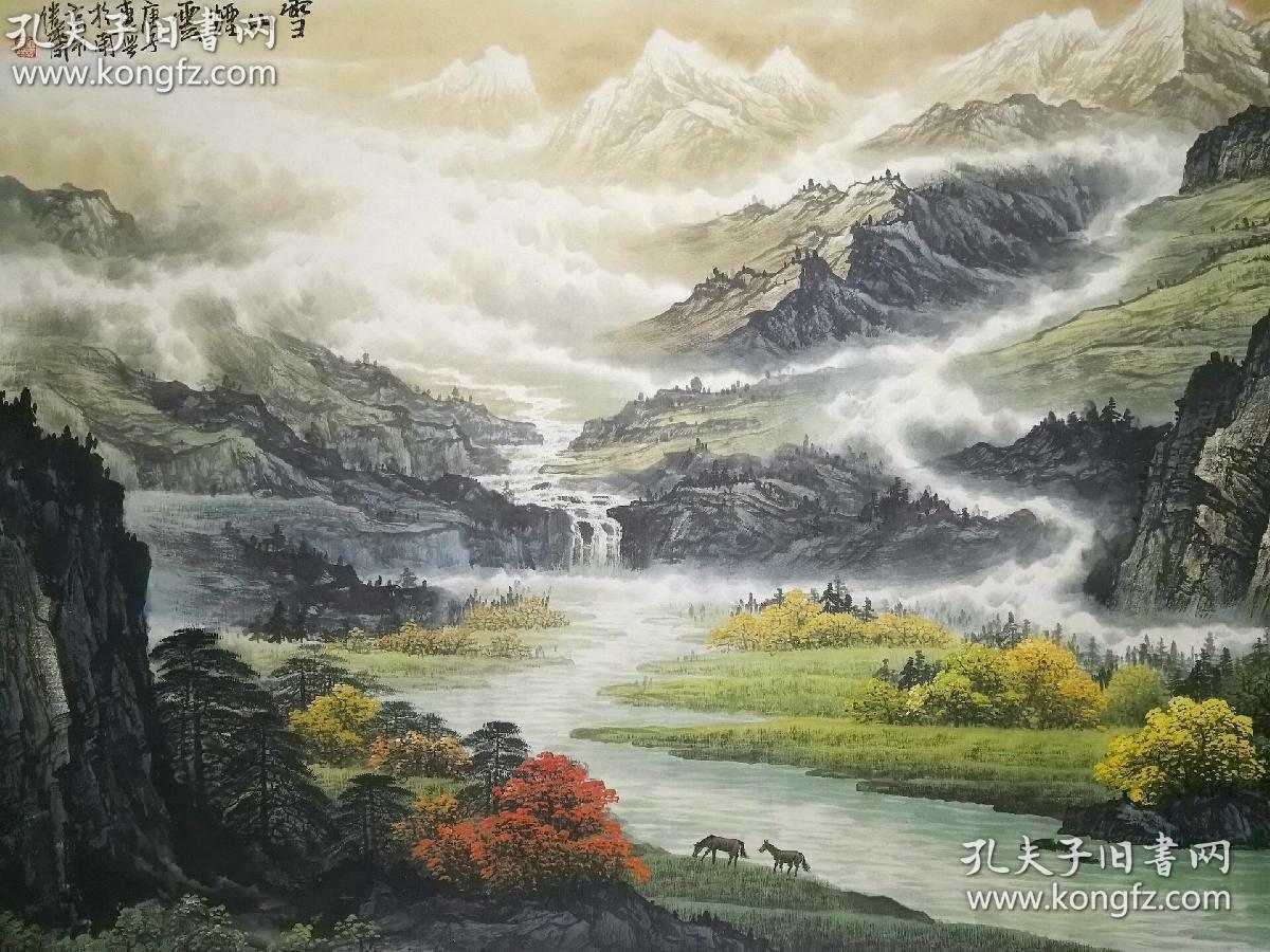 保真-著名山水画大师魏紫熙称为山水第一妙手,国家一级美术师,江苏省