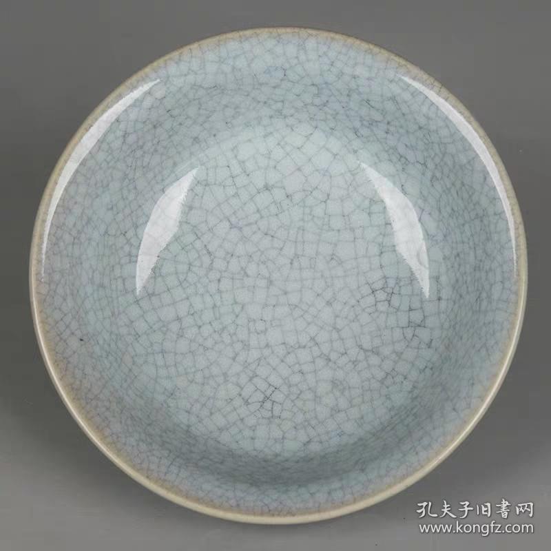 汝窑冰裂纹开片小碗