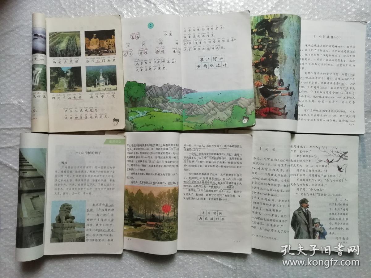 2000年初六年制小学语文课本全套供河南省使用