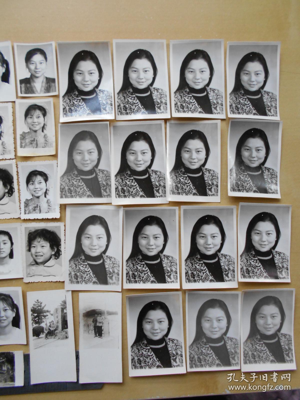 老照片【80年代,美女证件照,52张】