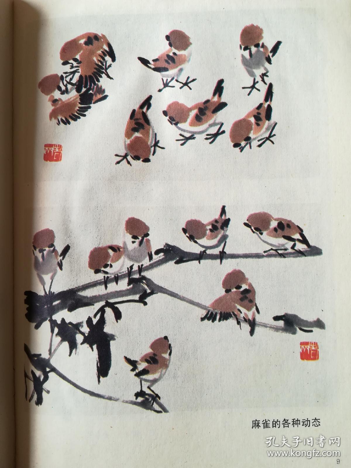 麻雀写意画法:[图集]