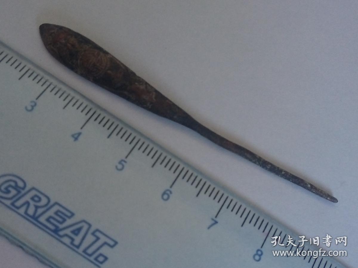 铜镀金发簪&金已经脱落,小号,长度=7cm 【私藏 品佳 正版 实物拍照