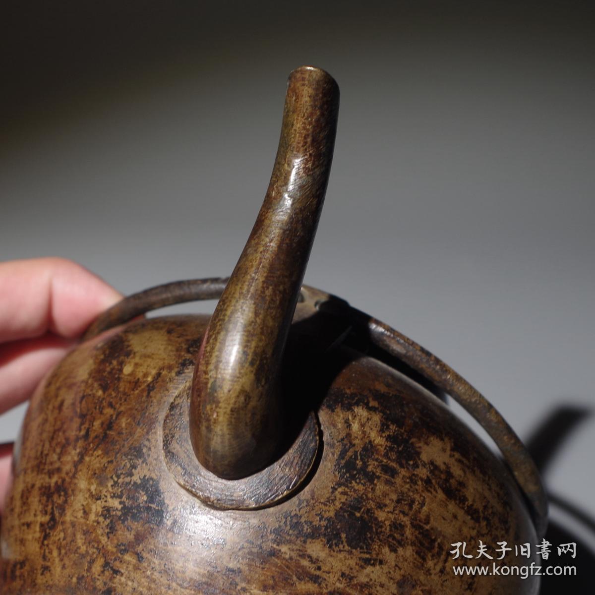 清代铜壶铜茶壶茶水壶茶具茶文化收藏古玩古董茶壶茶器老铜器铜壶