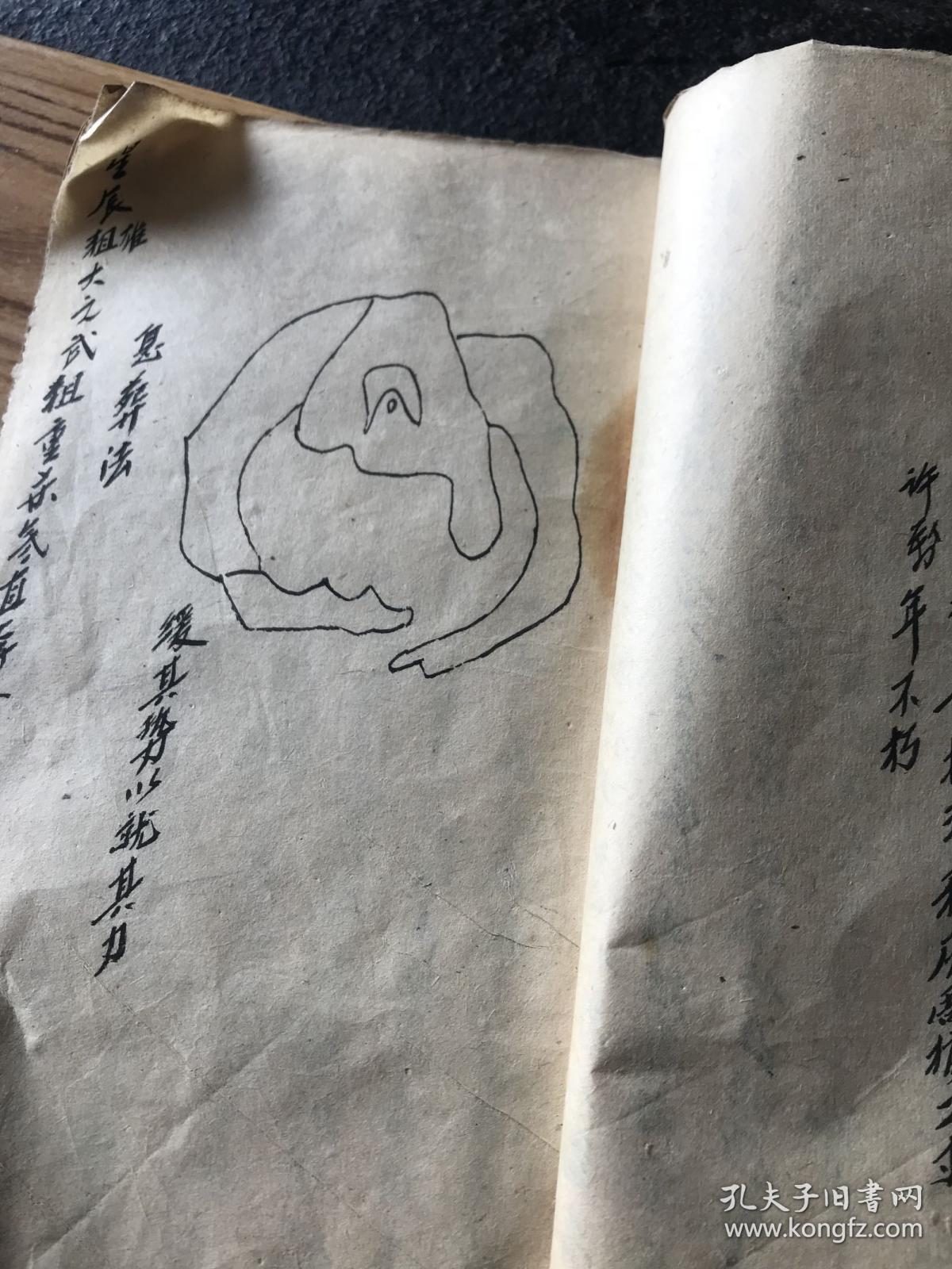 民国手抄风水地理书,赖公葬法,穴星有八病,十二龙经法,造大门尺寸阔式