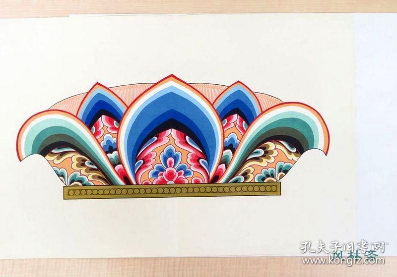 国宝 净琉璃寺文样 日本平安时代佛雕「木造四天王立像」之彩绘纹样