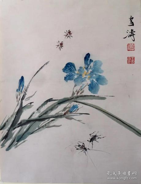 王雪涛 兰草 买家自鉴