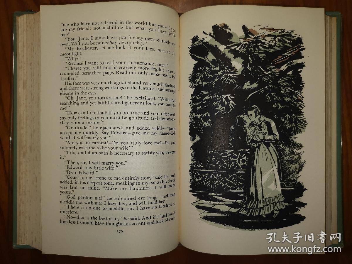 【1944年《简爱》精装本】精装本带彩色塑料护封 插图
