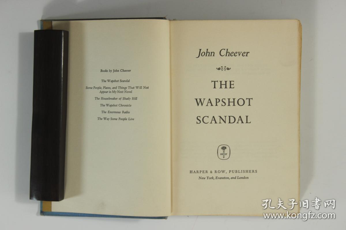 约翰 契弗 john cheever 沃普萧丑闻 the wapshot scandal 1959年原版