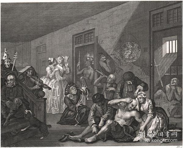 1804年铜版画组画《浪子的生涯》图8