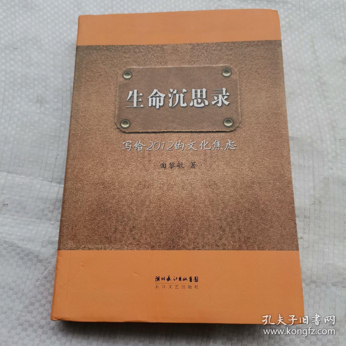生命沉思录:写给2012的文化焦虑