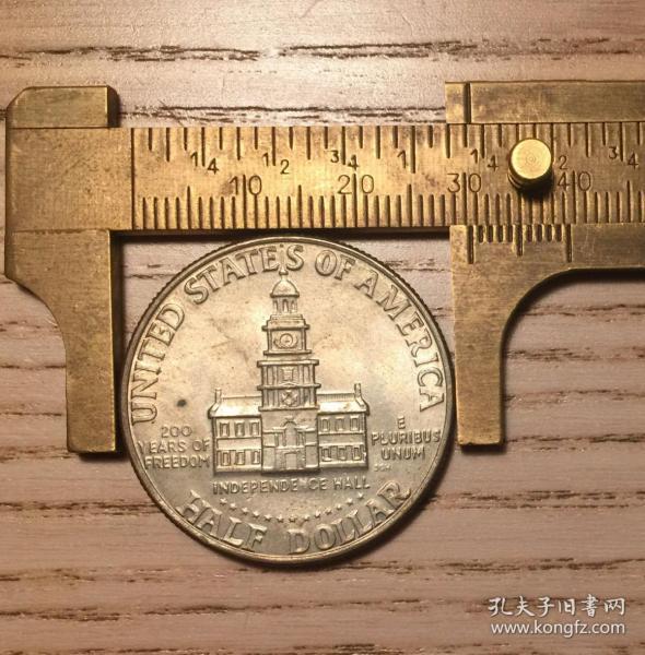 近全新1976年美国半美元建国200周年纪念币肯尼迪头像