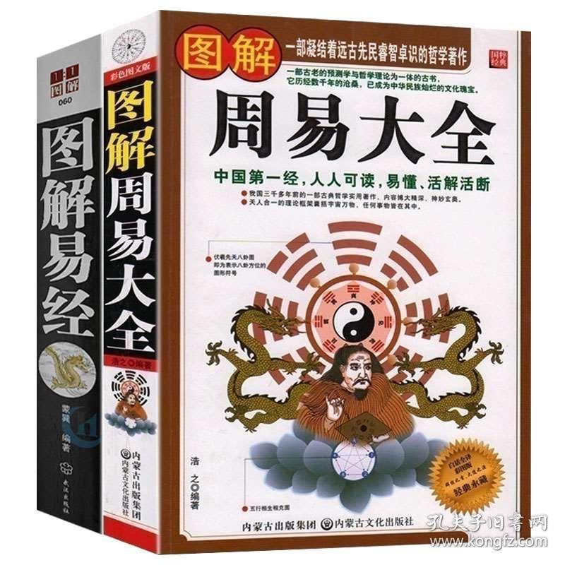 2本】正版 图解易经原版原著白话版 图解周易大全 易经入门风水占卜