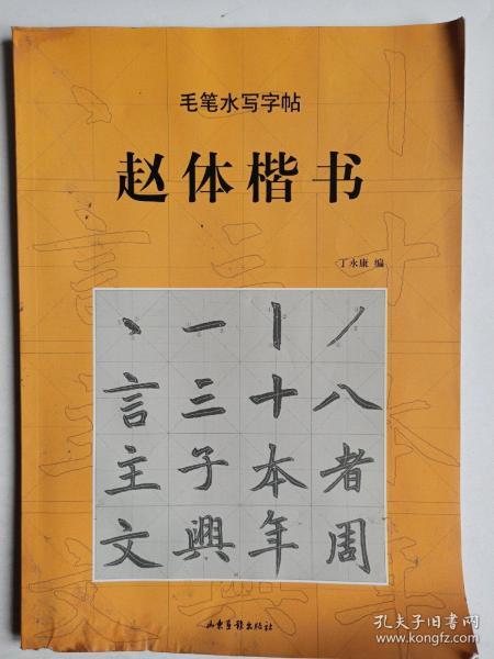 毛笔水写字帖:赵体楷书