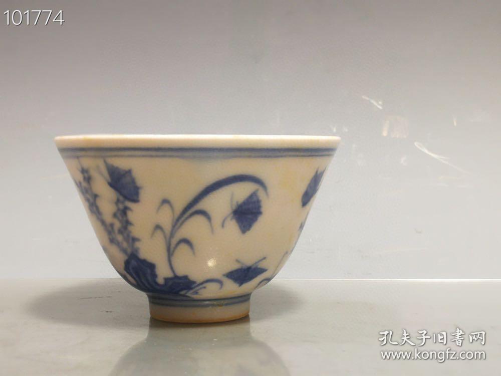 明成化青花三秋杯