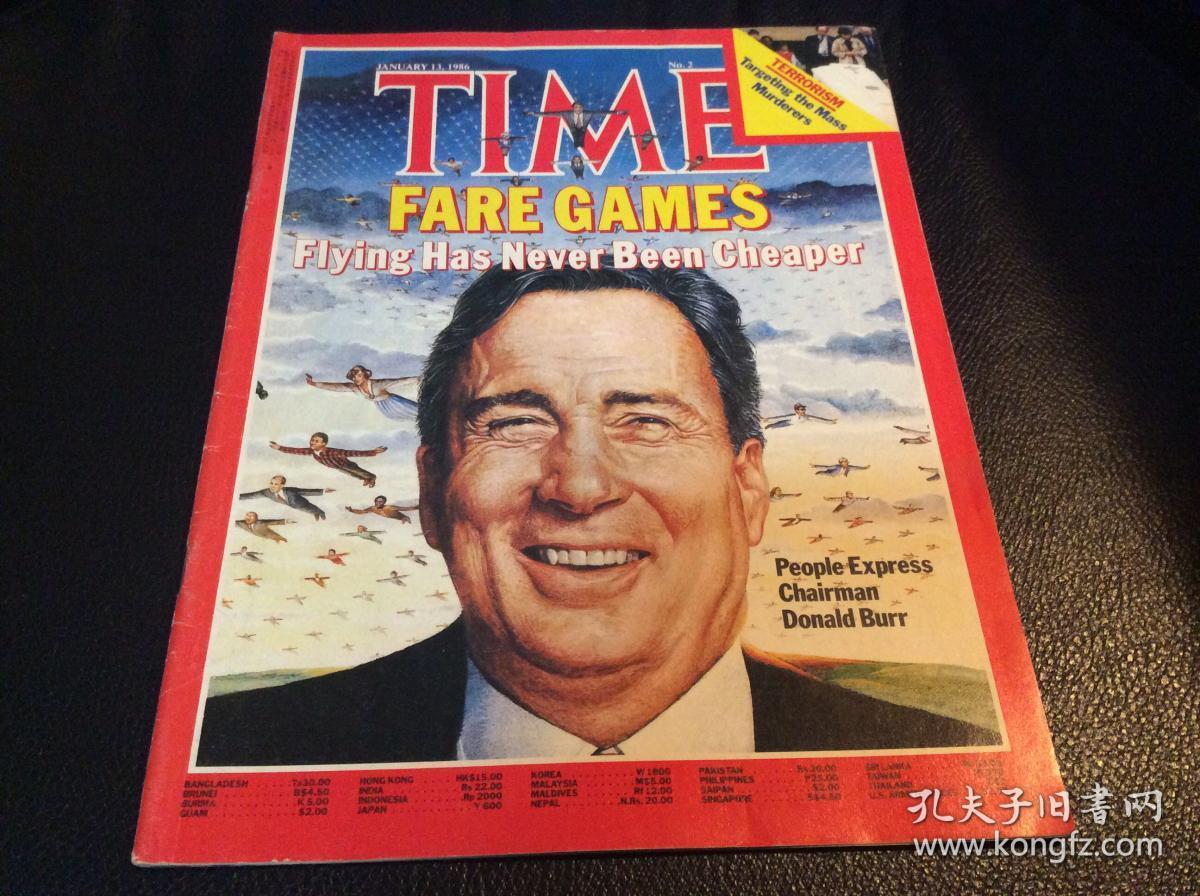 time 时代周刊1986年 封面唐纳德伯尔