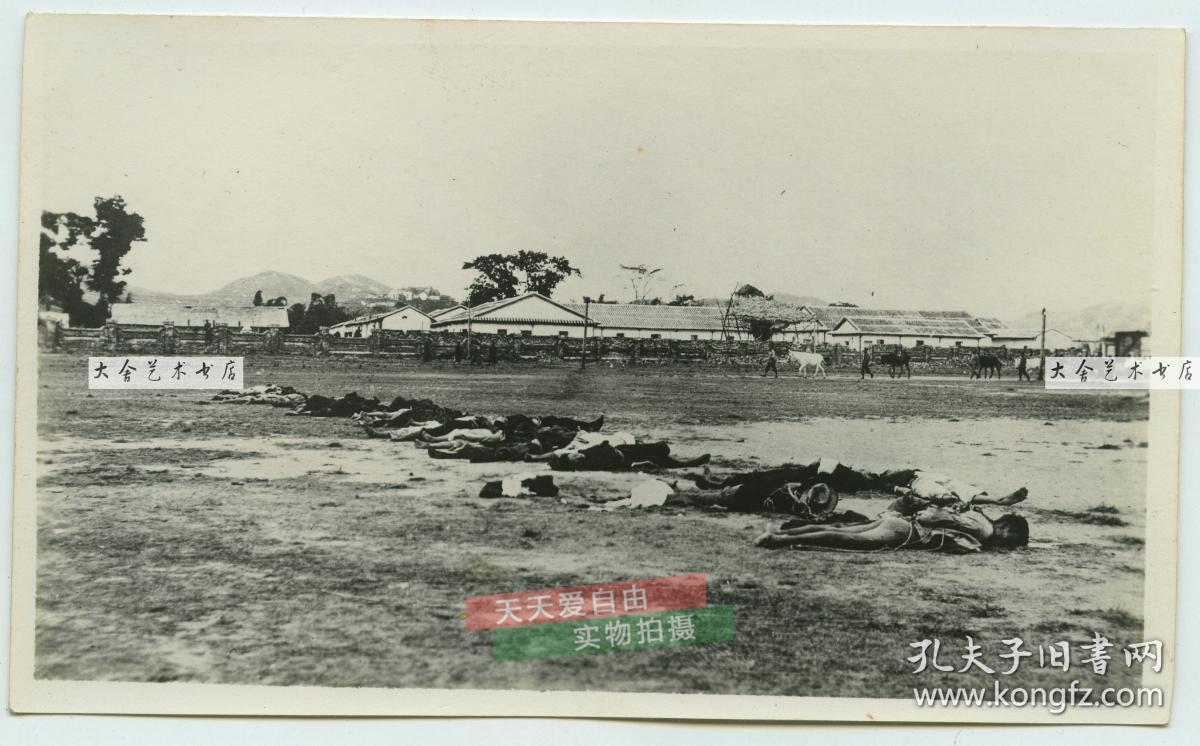 1927年广州起义历史老照片18张,由从事救援工作的中国红十字会番禺分