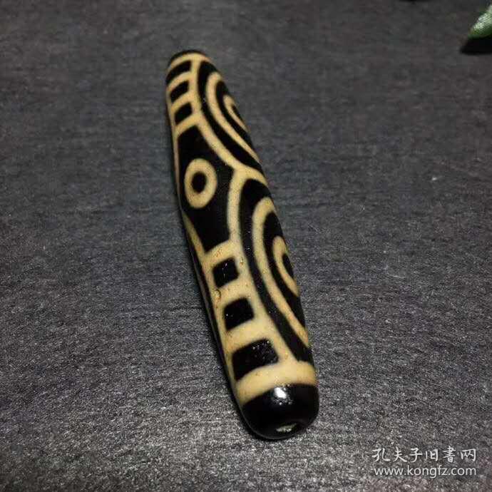 回流西藏龙眼六眼天珠 尺寸:长78mm,直径15mm