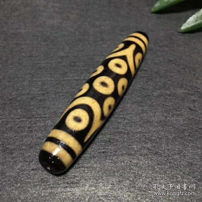回流西藏十八眼天珠尺寸长76mm直径15mm