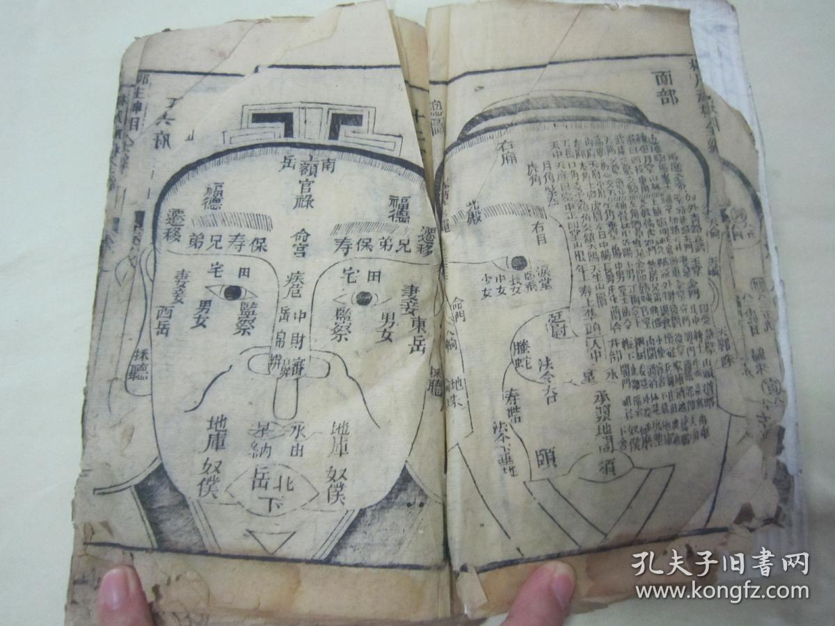 稀见清线装木刻"命理学名著"《详解袁柳庄先生秘传相法全编》(详解柳