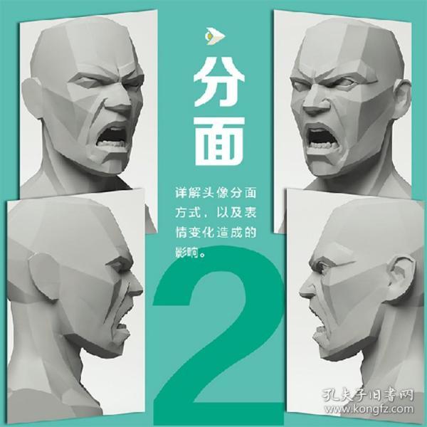 正版 世界绘画经典教程 分面与表情 艺用头像结构解析 素描书入门