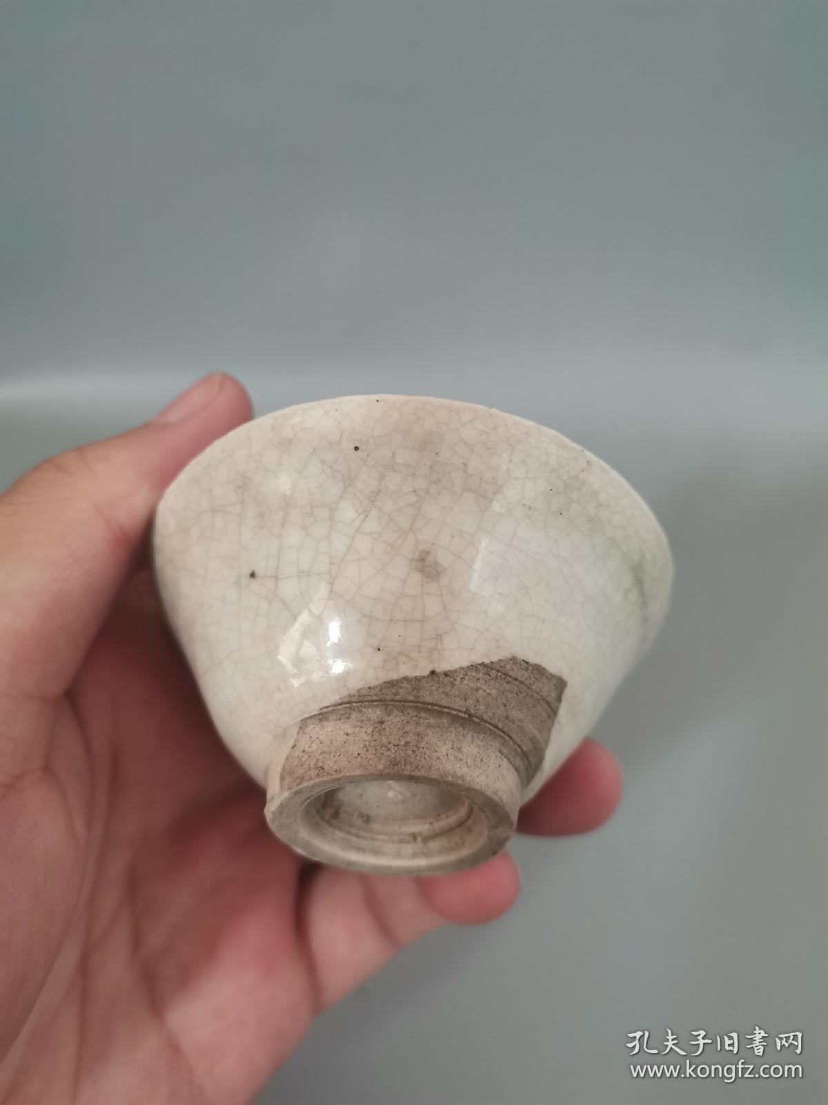 明代青白釉茶盏