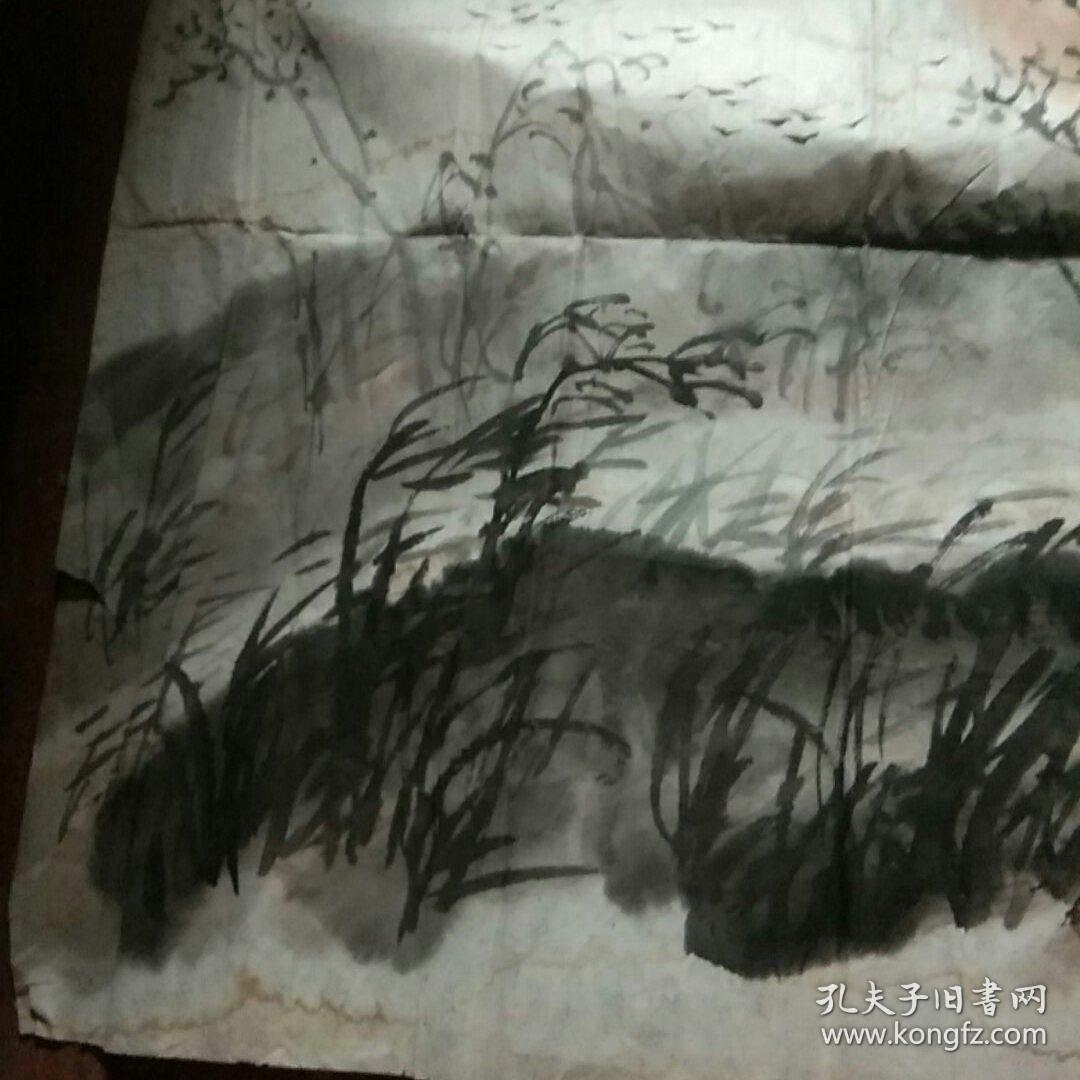 安徽农业大学教授,著名画家(查黎明)国画山水软片,四尺斗方
