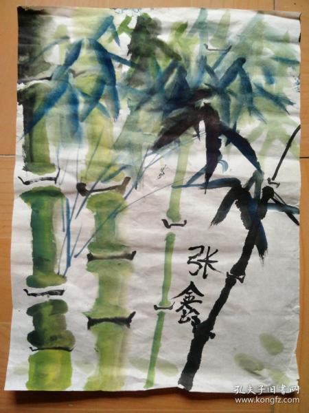 河南儿童画5---作者:张鑫(宣纸真迹)