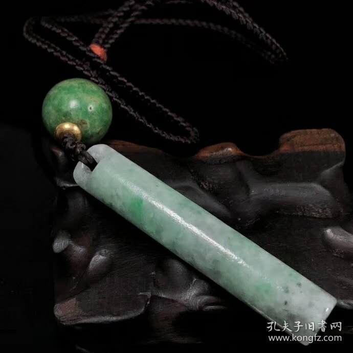 传家宝清朝大官翡翠翎管尺寸:74*13mm