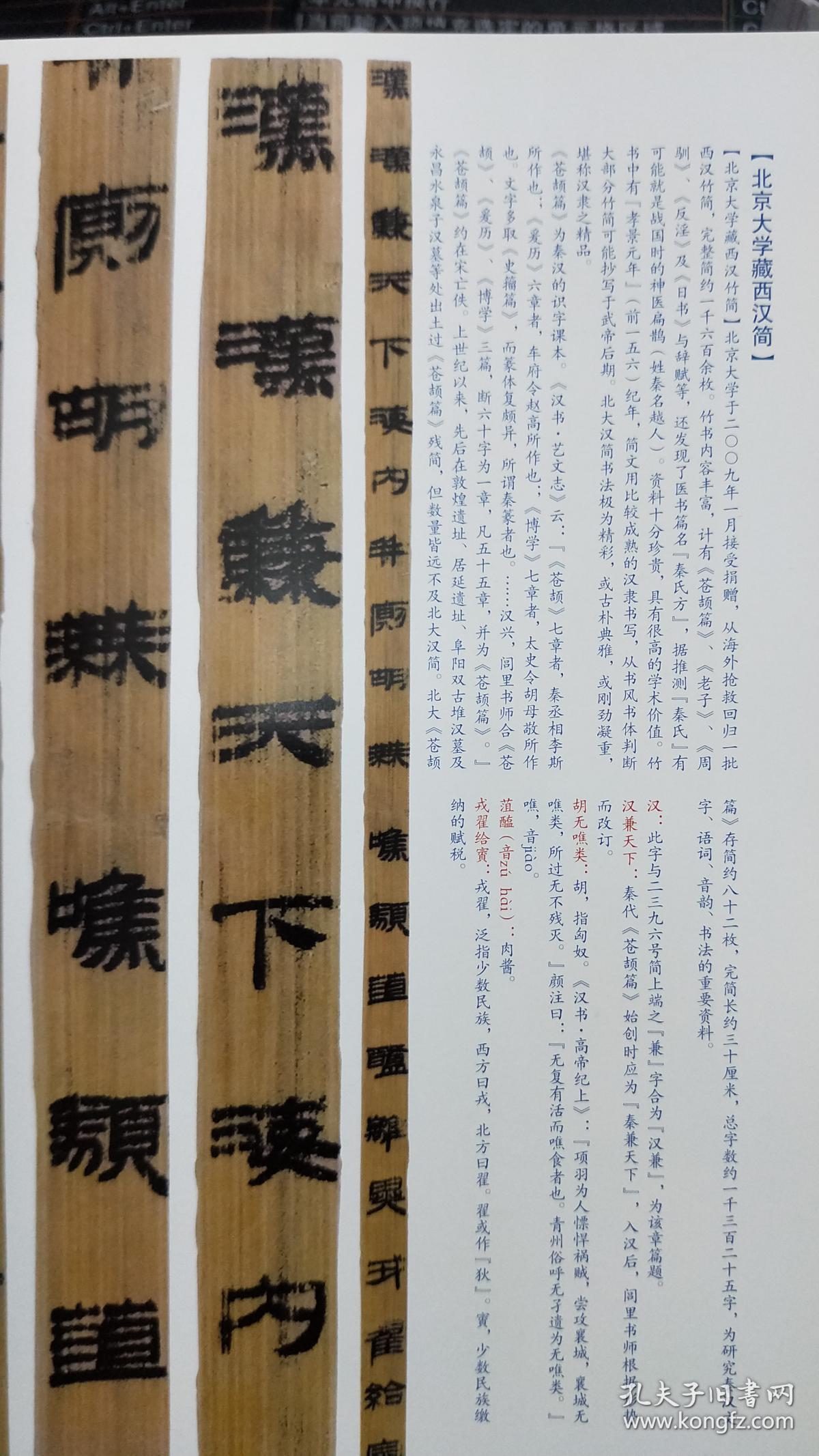 长沙东牌楼东汉简 长沙无疑广场东汉简 马王堆汉墓帛书 彩色图片34页