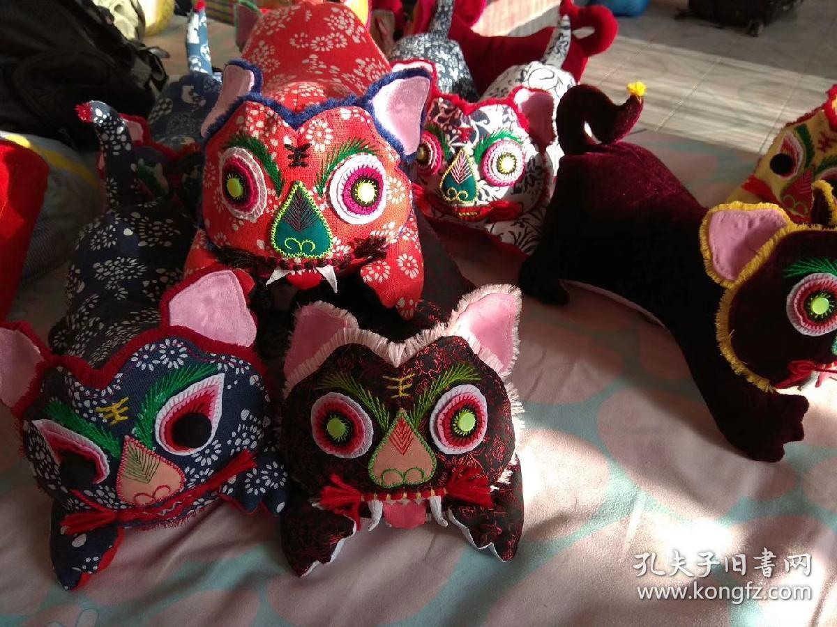 河北民间布艺 布老虎 纯手工制作 一头虎子290包邮 多