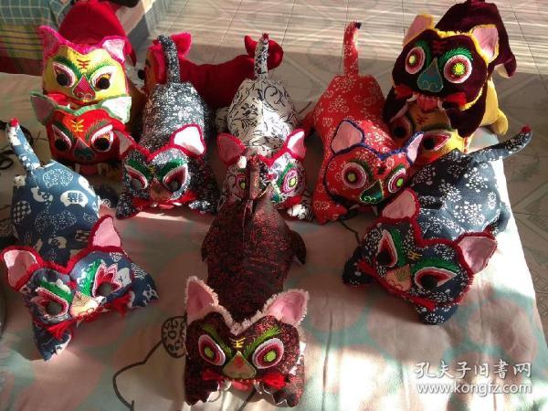 河北民间布艺 布老虎 纯手工制作 一头虎子290包邮 多