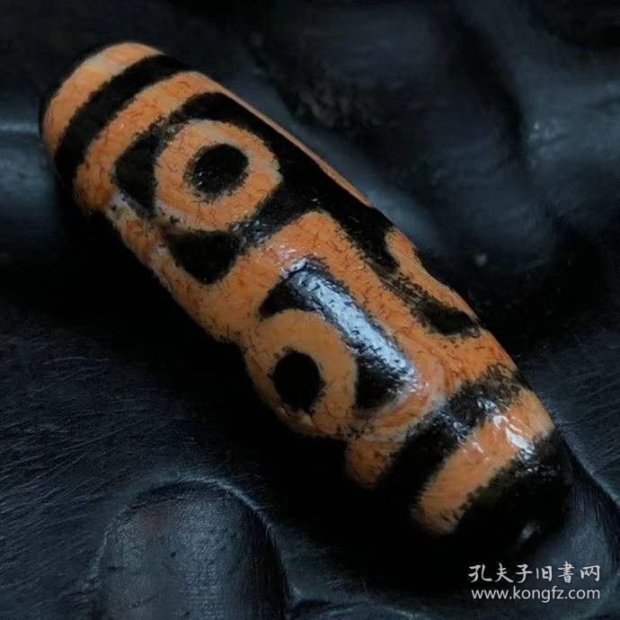 尼泊尔罕见至尊血丝六眼天珠尺寸:36*12mm 重量:8.8g