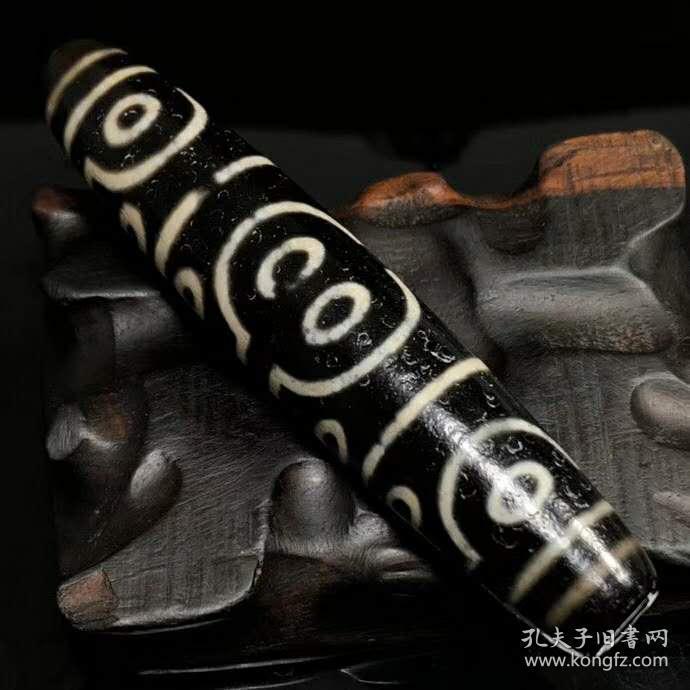 藏区回流罕见藏十六眼天珠尺寸:98*20mm 重量:61.1g