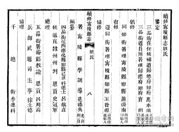 宁陵县志[宣统](复印本)(十二卷首一卷末一卷 萧济南修;吕敬直,史冠军