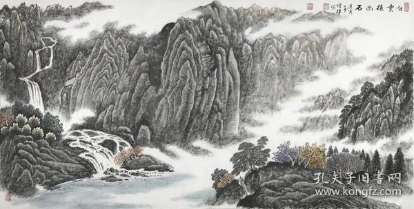 保真字画,假一赔三 马增辉,陕西合阳县人,军旅画家.