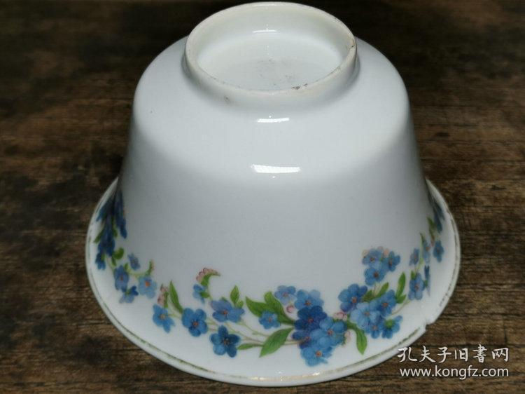 民国时期景德镇窑瓷器江西改良瓷底款贴花茶碗