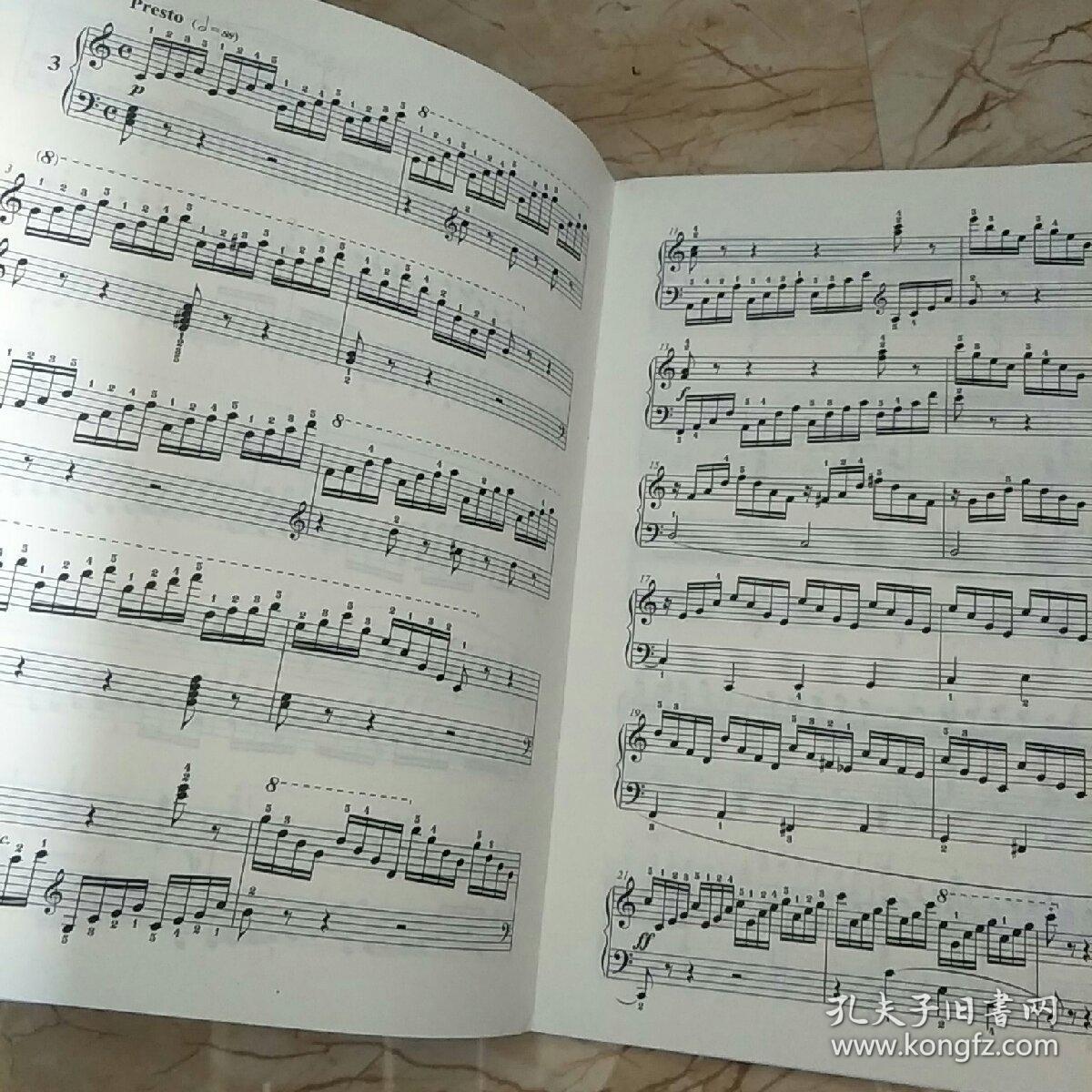 车尔尼299钢琴快速练习曲