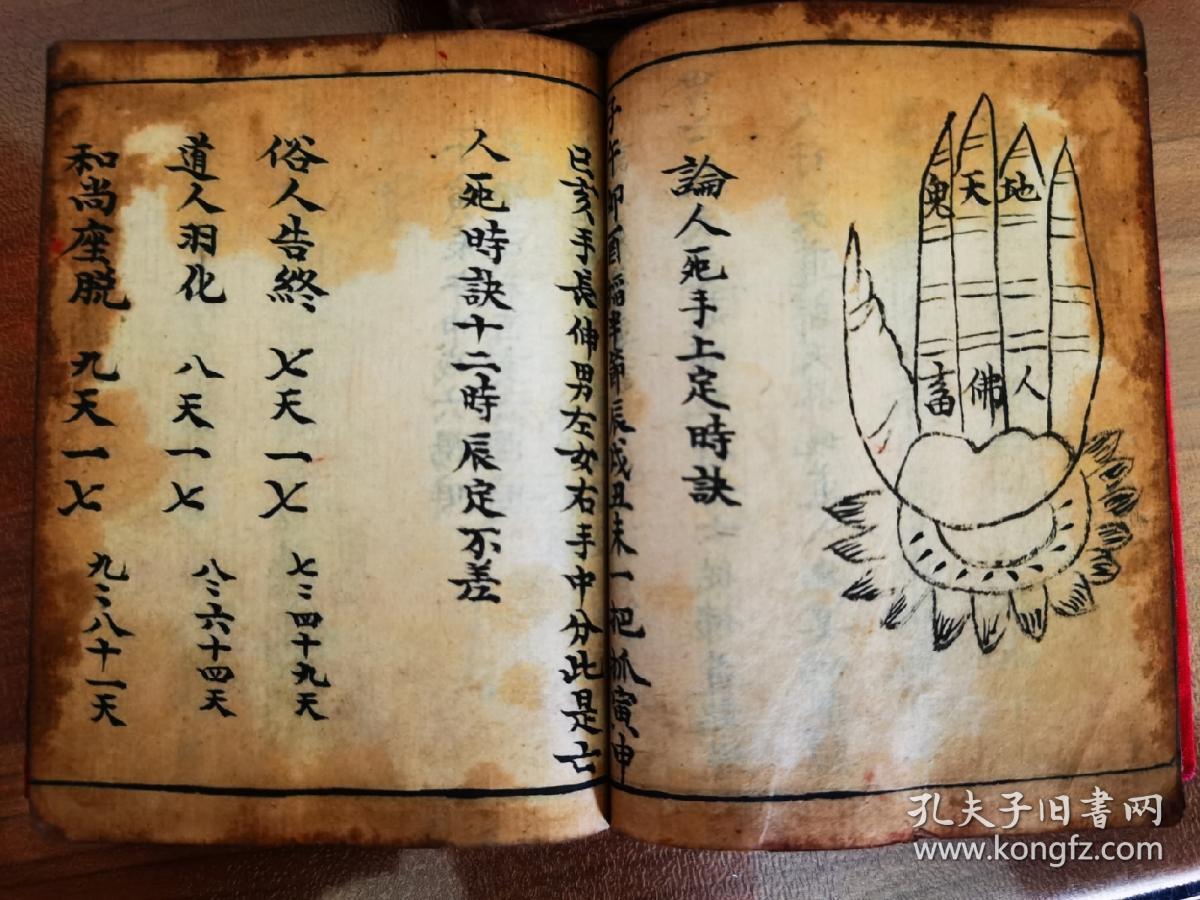 《择日符咒书》佛教手抄本道教手抄本符咒秘旨堪舆风水地理手抄本科仪