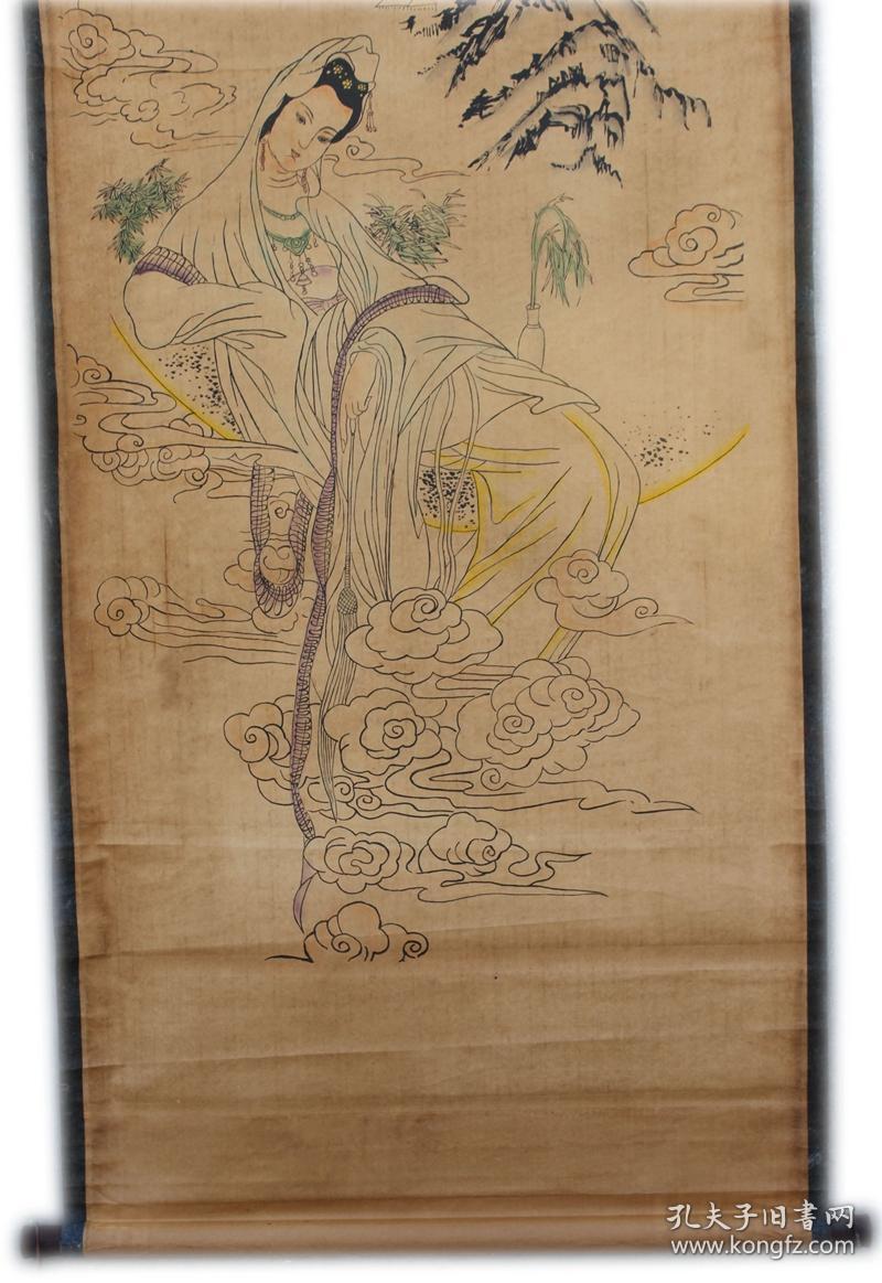 张大千嫦娥奔月图装裱字画 买家自监